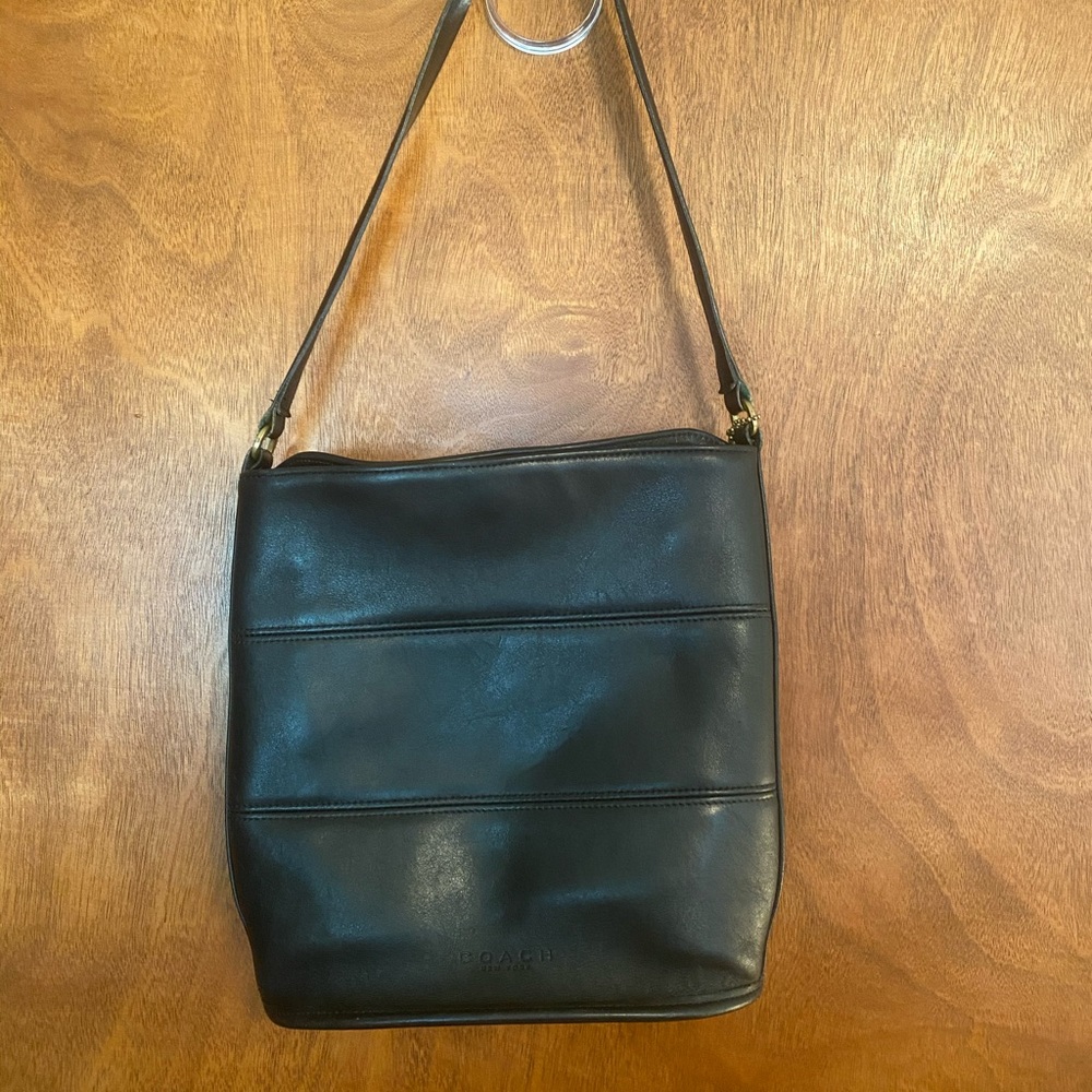 Vintage Coach Tribeca Black Bucket Purse